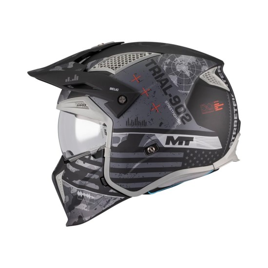 Casco Streetfighter SV Belic Gris/ Negro MT Helmets