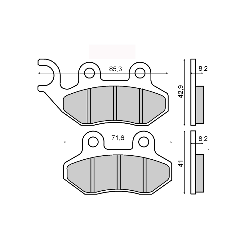 Pastillas de freno Peugeot Tweet 125 Made In Italy RMS