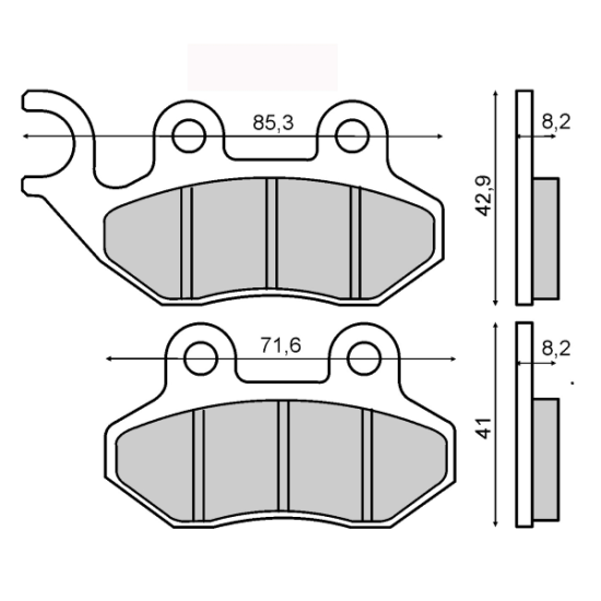 Pastillas de freno Peugeot Tweet 125 Made In Italy RMS