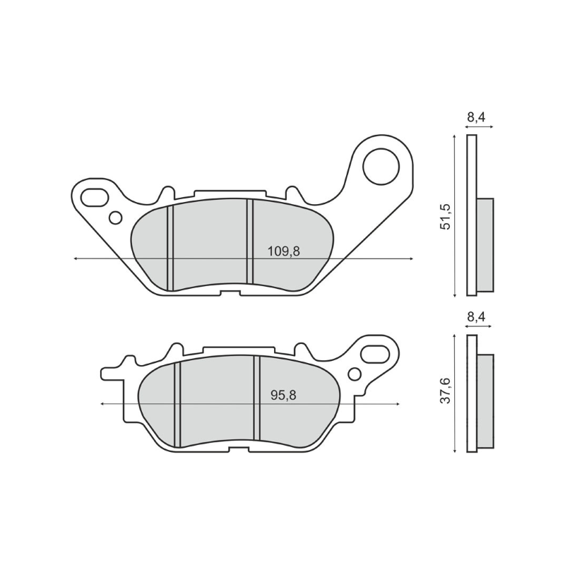 Pastillas de freno Yamaha X-Max 300 Made In Italy