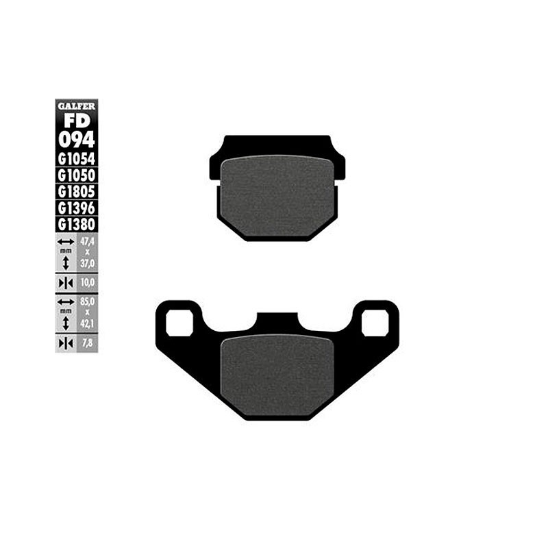 Pastillas de freno Kawasaki KX 80/100 Galfer