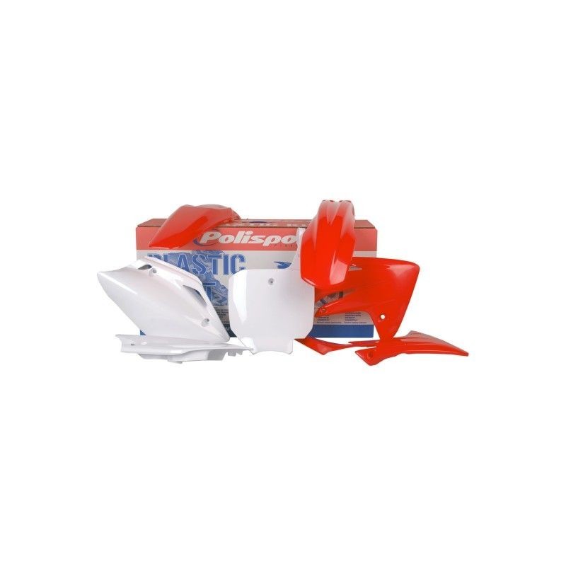 Kit de carenado Honda CRF 150R 07-23 rojo/ blanco Polisport
