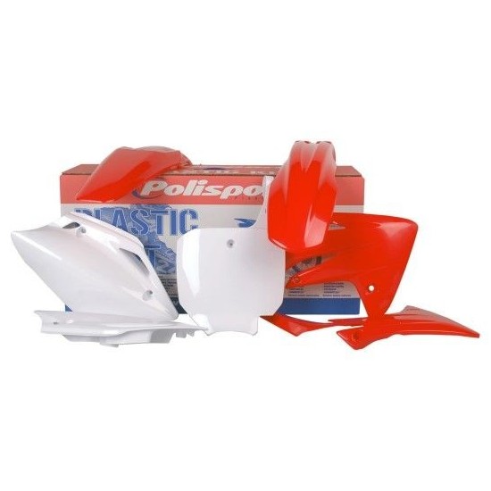 Kit de carenado Honda CRF 150R 07-23 rojo/ blanco Polisport