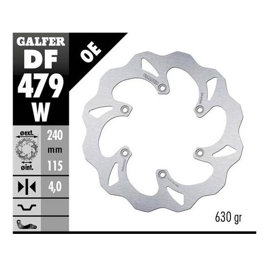 Disco de freno Yamaha YZ 125/250 Galfer