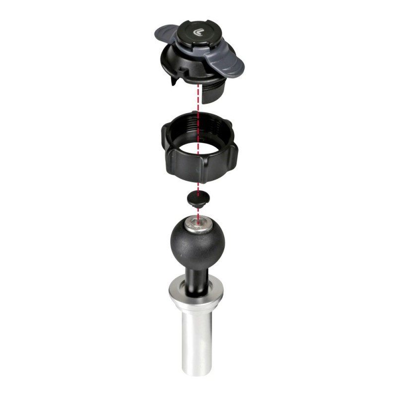 Fijación en tubo de dirección Diametro 17/20mm Optiline