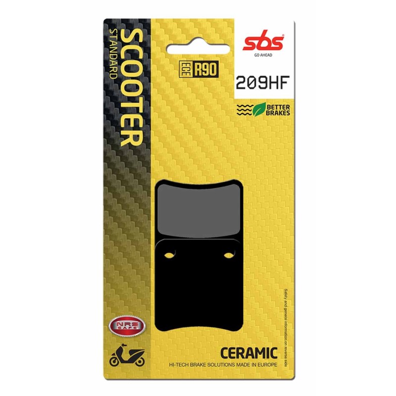 Pastilla de freno SBS P209-HF