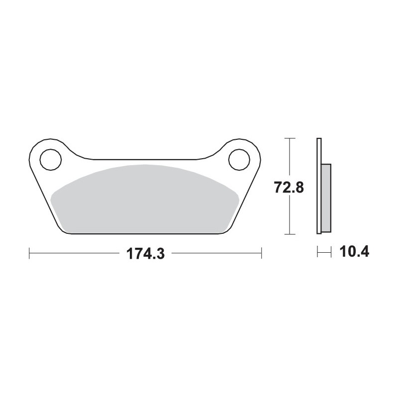 Pastilla de freno SBS P553-LF