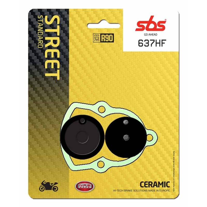 Pastilla de freno SBS P637-HF