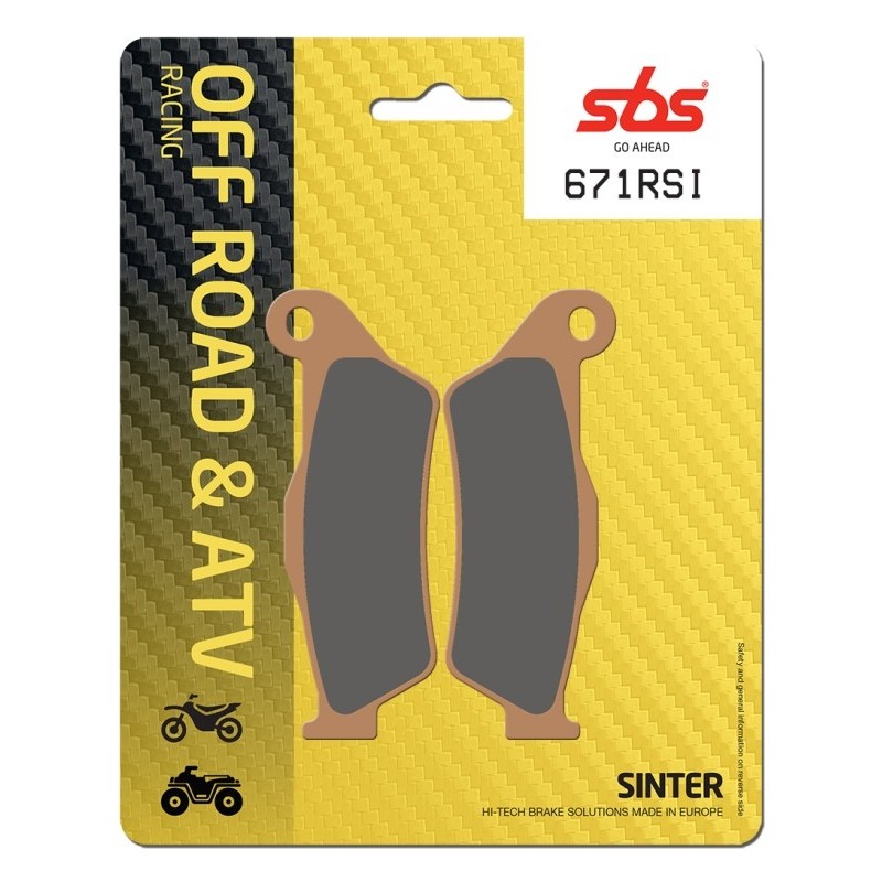 Pastilla de freno SBS P671-RSI