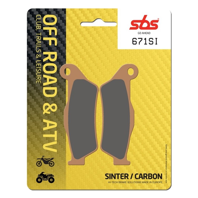 Pastilla de freno SBS P671-SI