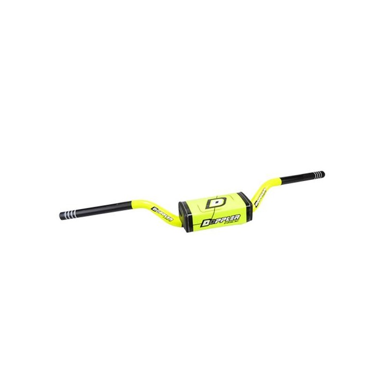Manillar 28.6mm aluminio amarillo fluor Doppler