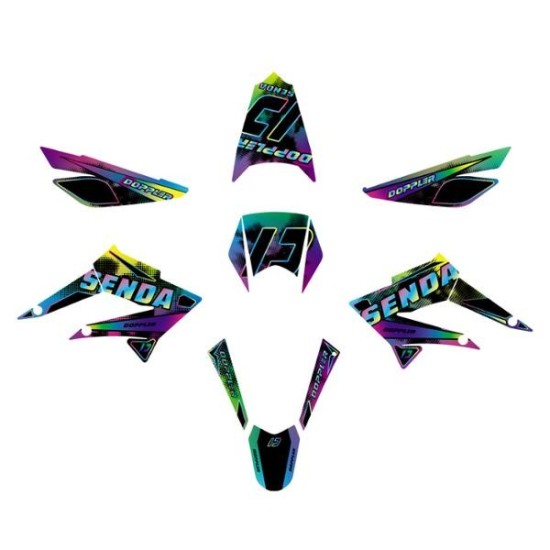 Kit de adhesivos holograficos Derbi senda xtreme 11-18 Doppler