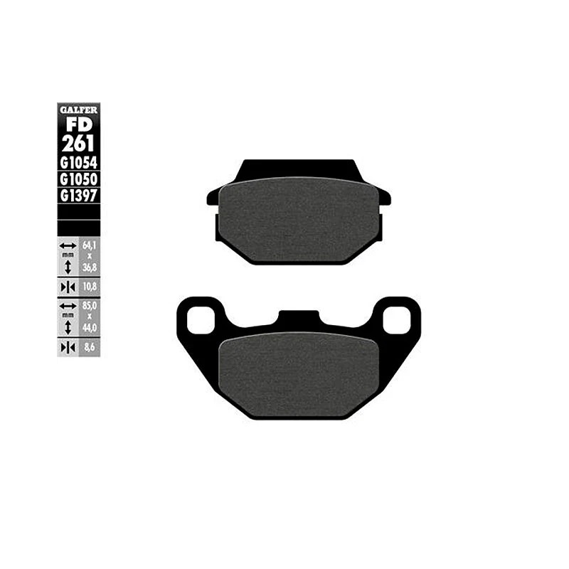 Pastillas de freno Kymco Agility 125 09-17 Galfer