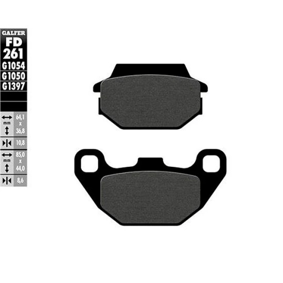 Pastillas de freno Kymco Agility 125 09-17 Galfer