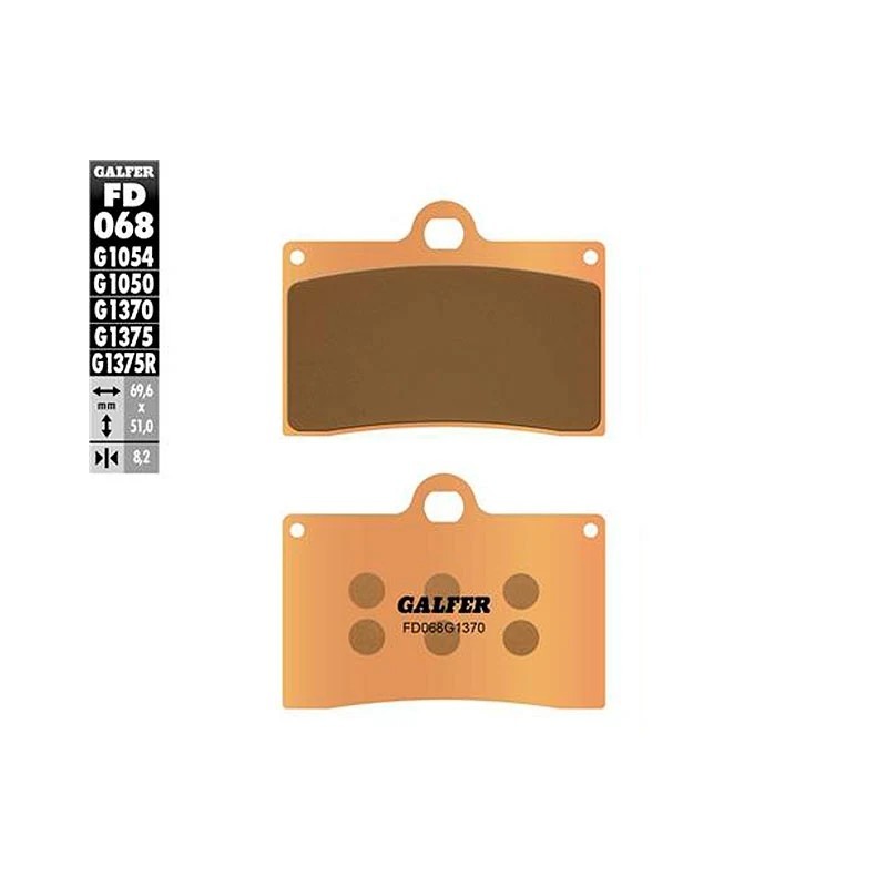 Pastillas de freno sinterizadas Yamaha R6 2025 Galfer