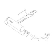 Escape Leovince 4road Piaggio X9 250 Evolution 2004