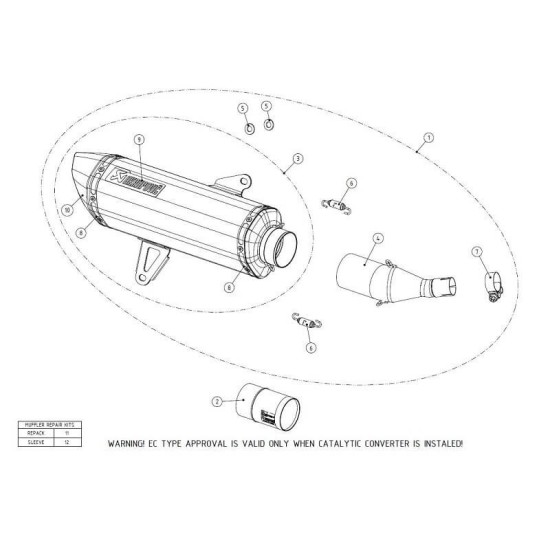 Escape Yamaha X-MAX 300  17- Akrapovic