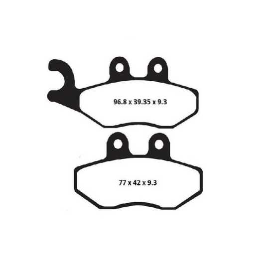 Pastillas de freno Delanteras Piaggio X7-X8-X9 Pinza Heng Tong EBC Pastillas de freno Delanteras Piaggio X7-X8-X9 Pinza Heng Tong EBC