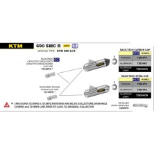 Racor Homologado Catalizado Arrow para KTM 690 Enduro R 19-20
