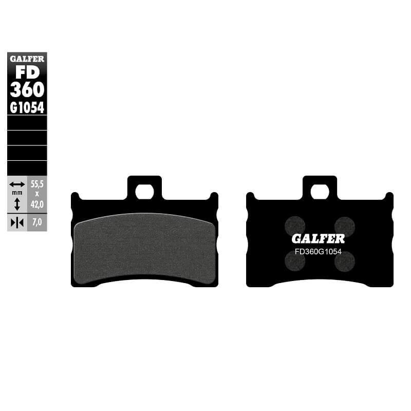 Pastillas de freno Galfer orgánicas para pinza Galfer de 4 pistones
