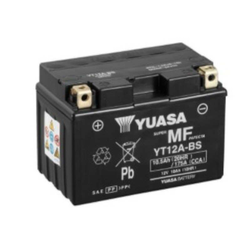 Batería Moto YT12A FA Yuasa sin mantenimiento Activada