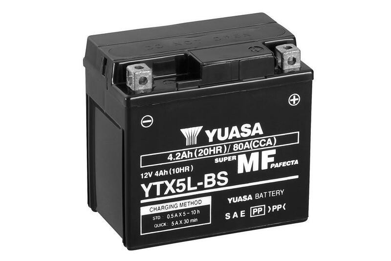 Batería Moto YTX5L-BS Yuasa sin mantenimiento