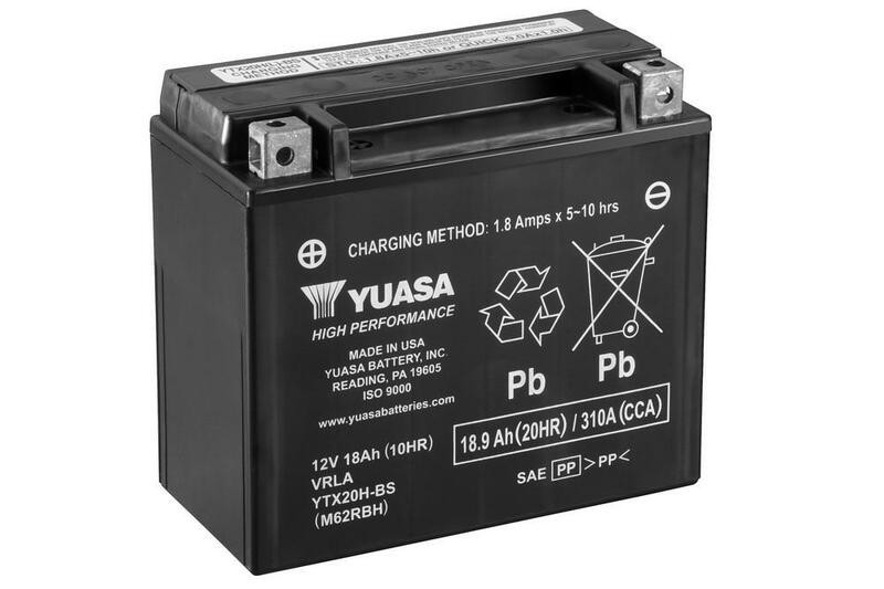 Batería Moto YTX20H-BS Yuasa sin mantenimiento
