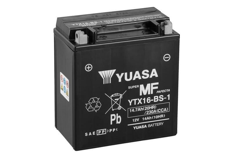 Batería Moto YTX16-BS-1 Yuasa sin mantenimiento