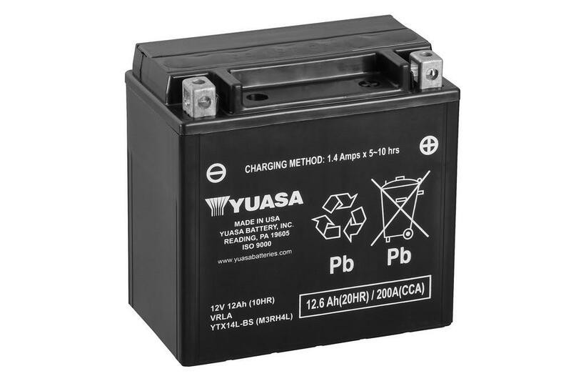 Batería Moto YTX14L-BS Yuasa sin mantenimiento
