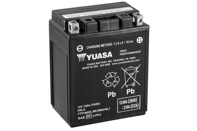Batería Moto YTX14AHL-BS Yuasa sin mantenimiento