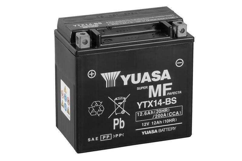 Batería YTX14-BS Yuasa sin mantenimiento