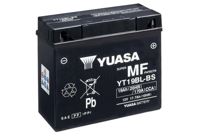 Batería Moto YT19BL-BS Yuasa sin mantenimiento