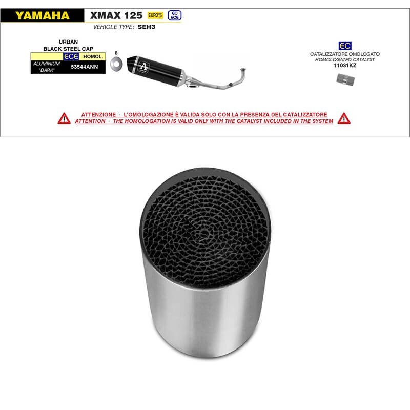 Catalizador para X-Max 125cc 21-22 Euro 5 Arrow