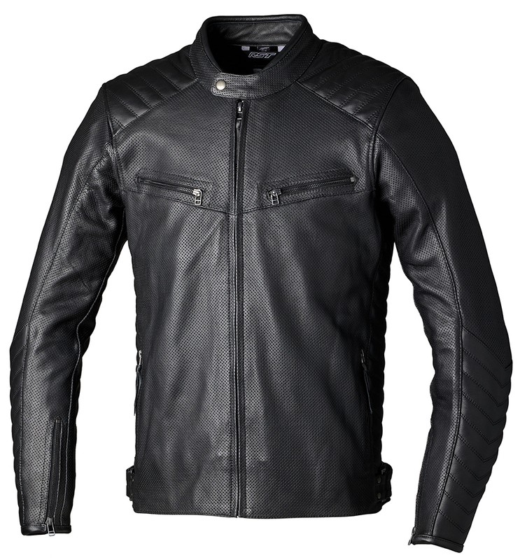 Chaqueta de cuero RST Roadster Air CE hombre - Negro