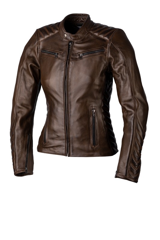 Chaqueta de Piel Mujer RST ROADSTER 3 CE Marrón
