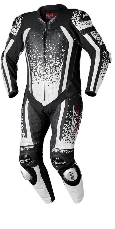 Mono De Piel Rst Pro Series Evo Airbag Ce Hombre - Blanco / Negro
